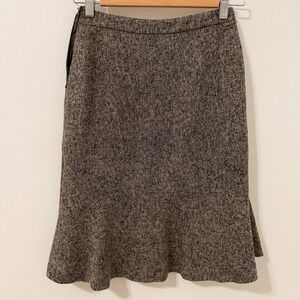 Bloomingdale's Black and Gray Midi Skirt